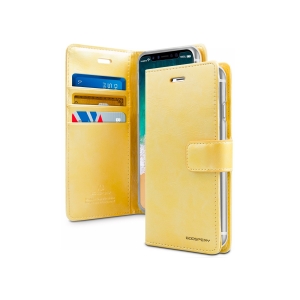 iPhone 7/8/SE 2020 Goospery Mercury Blue Moon Diary - Gold