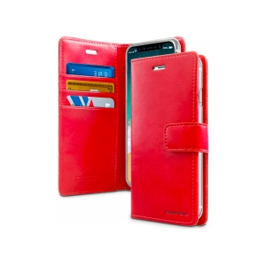 iPhone 7/8/SE 2020 Goospery Mercury Blue Moon Diary - Red