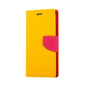 iPhone 6/6S Plus Goospery Mercury Fancy Diary - Yellow/Hot Pink