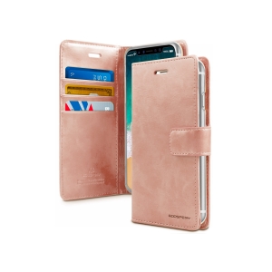 iPhone 11 Goospery Mercury Blue Moon Diary - Rose Gold