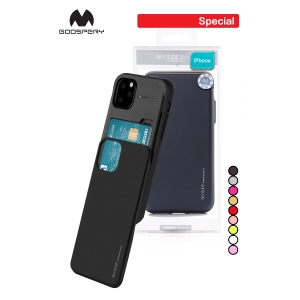 iPhone XS Max Goospery Mercury Sky Slide Bumper - Black/Black