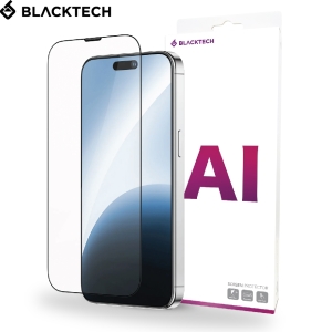 iPhone 16 BLACKTECH AI AUTO 9D Full Cover Tempered Glass - Black