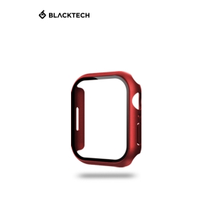 Apple Watch 7/8 41mm BLACKTECH Case With Tempered Glass - Red