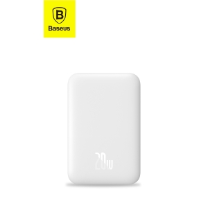 Baseus 20W 6000mAh Magnetic Wireless Charging Power bank - White