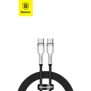 Baseus Zinc Alloy Metal Cable USB-C to USB-C 100W 100cm - Black