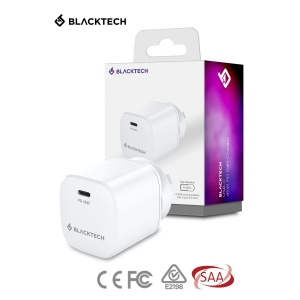BLACKTECH USB-C 45W PD GaN Charger - For iPhone 16 and Samsung SUPER FAST CHARGING