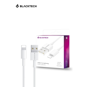 BLACKTECH USB-A To Lightning Fast Charging Cable 200cm - White