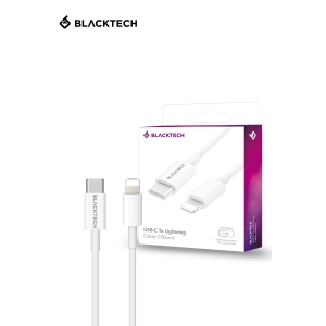 BLACKTECH USB-C To Lightning PD Fast Charging Cable 100cm - White