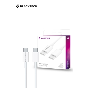BLACKTECH USB-C To USB-C 65W Fast Charging Cable 100cm - White