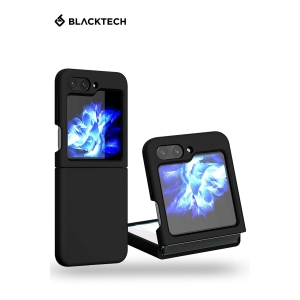 Samsung Galaxy Z Flip 5 BLACKTECH Liquid Silicone With Soft Micro Fiber - Black