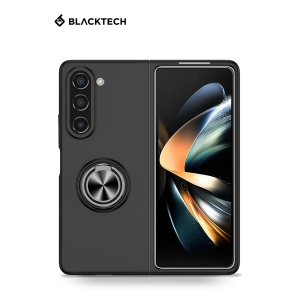 Samsung Galaxy Z Fold 5 BLACKTECH Simple Magnet With Ring - Black