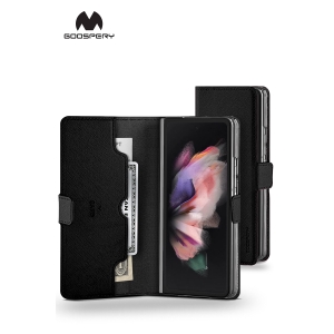 Samsung Galaxy Z Fold 4 Goospery Mercury Premium Diary - Black