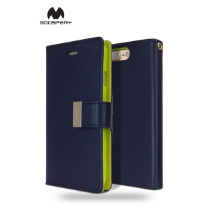 iPhone 16 Goospery Mercury Rich Diary - Navy