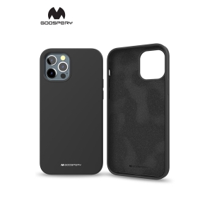 iPhone 16 Goospery Mercury Silicone Case - Black