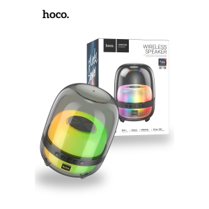 Hoco BS58 Crystal Colorful Luminous Bluetooth Speaker - Black