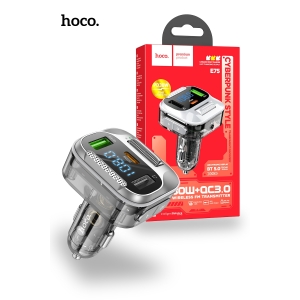 Hoco E75 PD30W QC3.0 Car Bluetooth MP3 FM Transmitter Charger - Black