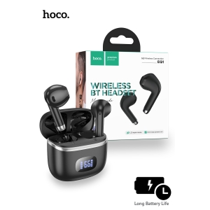 Hoco EQ1 7 Hours Music Guide True Wireless Earphones - Black