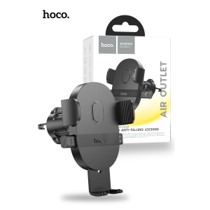 Hoco H18 Mighty One Button Air Outlet Car Holder - Black