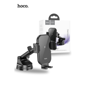 Hoco HW5 15W Center Console Journey Wireless Car Holder - Black