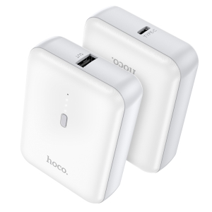 Hoco J96 5000mAh Small Power Bank - White