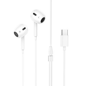 Hoco M101 Max Crystal USB-C Handsfree - White
