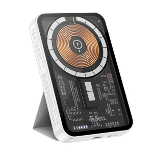 Hoco Q10A 20W 10000mAh Magnetic Wireless Charging Power Bank - White
