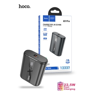 Hoco Q3 Pro Mini Size PD20W 22.5W Power Bank 10000mAh - Black