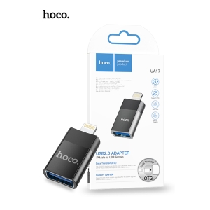 Hoco UA17 Lightinng to USB-A OTG Adapter 6931474761989 - Black