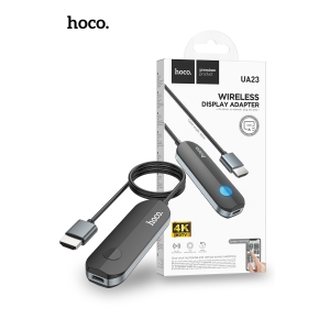 Hoco UA23 Flowing Wireless Display Adapter For iPhone - Black (EOL)