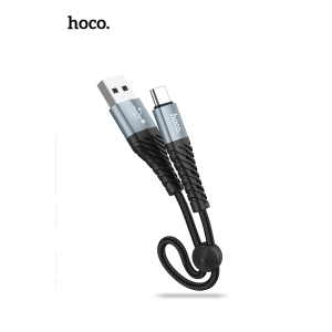 Hoco X38 USB-A to USB-C Anti-Bending Cable 25cm - Black