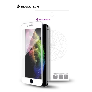 iPhone 7/8 Plus BLACKTECH 9D Full Cover Tempered Glass - White