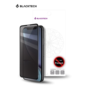 iPhone XR/11 BLACKTECH Privacy 9D Full Cover Tempered Glass - Black