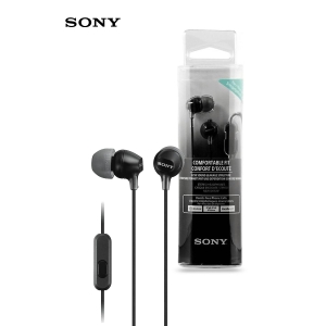 Sony 3.5mm Handsfree With Control and Mic MDR-EX15AP - Black