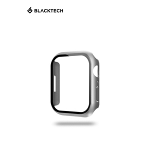 Apple Watch 7/8 41mm BLACKTECH Case With Tempered Glass - Silver