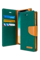 Samsung Galaxy S9 Plus Goospery Mercury Canvas Diary - Green/Camel