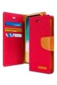 Samsung Galaxy S24 Goospery Mercury Canvas Diary - Red