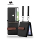 Samsung Galaxy Z Flip 4 Goospery Mercury Leather strap Diary - Black