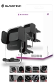 BLACKTECH Round Air Outlet Holder - Black