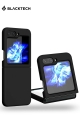 Samsung Galaxy Z Flip 5 BLACKTECH Liquid Silicone With Soft Micro Fiber - Black