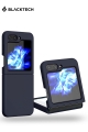 Samsung Galaxy Z Flip 5 BLACKTECH Liquid Silicone With Soft Micro Fiber - Navy