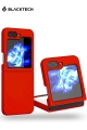 Samsung Galaxy Z Flip 5 BLACKTECH Liquid Silicone With Soft Micro Fiber - Red