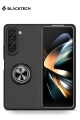 Samsung Galaxy Z Fold 5 BLACKTECH Simple Magnet With Ring - Black