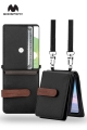 Samsung Galaxy Z Flip 6 Goospery Wallet Strap Diary - Black