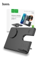 Hoco CQ1 15W Geek Folding 3 in 1 Magnetic Fast Wireless Charger For iWatch - Black
