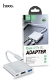 Hoco HB14 USB-C To USB3.0+HDMI+PD - Silver