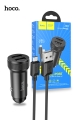Hoco Z49 Dual USB-A Car Charger With Micro USB Cable - Black