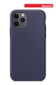 iPhone 11 BLACKTECH Soft Feeling With Soft Micro Fiber - Navy